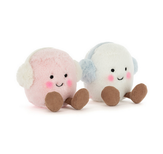 Amuseables Toastie Pink and White Marshmallows by Jellycat