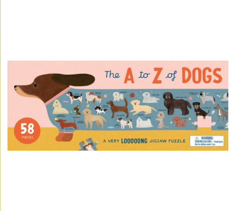 The A to Z of Dogs 58 Piece Puzzle A Very Looooong Jigsaw Puzzle