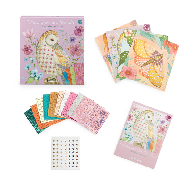 Les Rosalies - Mosaic Craft Kit by Moulin Roty