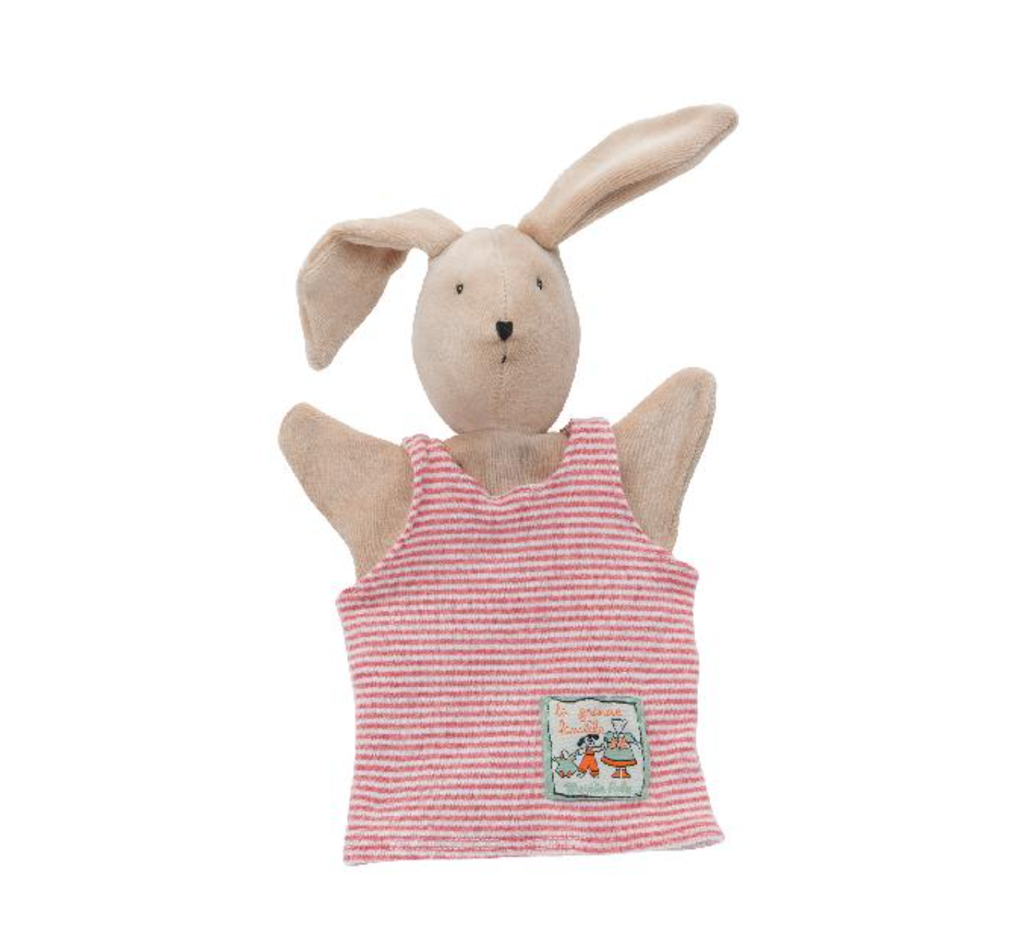 Grande Famille - Sylvain Rabbit Hand Puppet By Moulin Roty