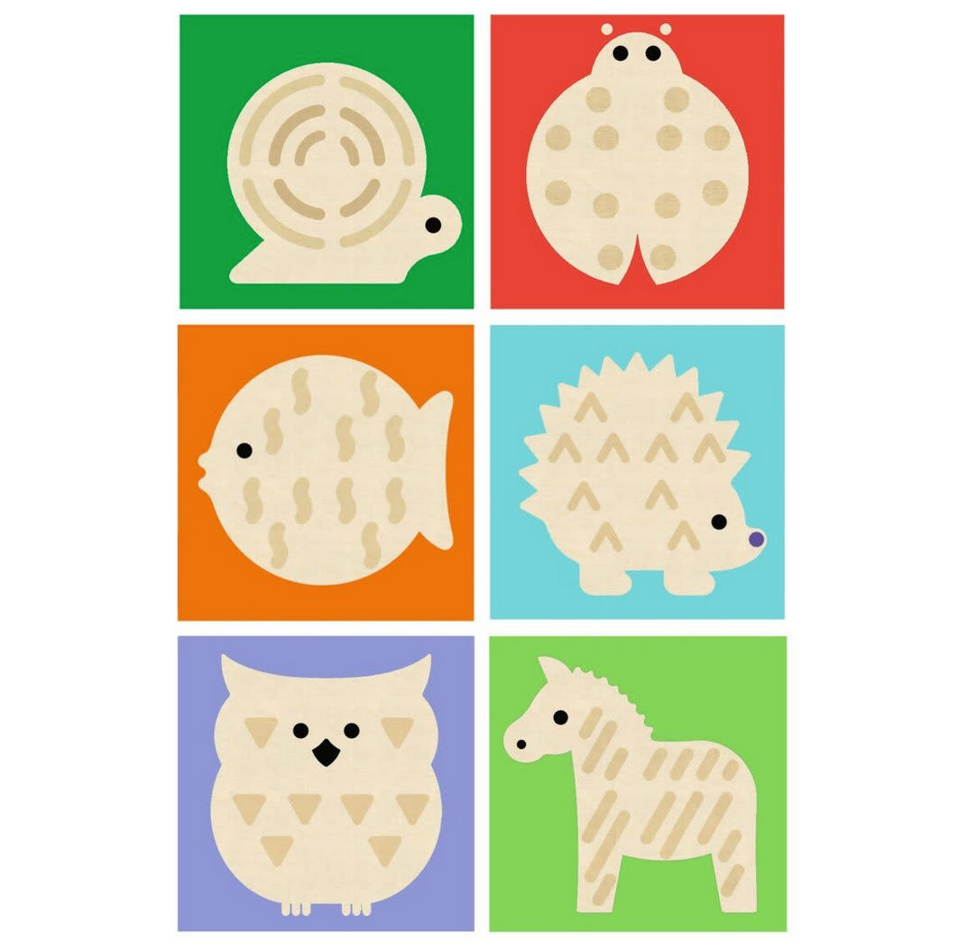 Djeco - Wooden Association Game, Touch Basic