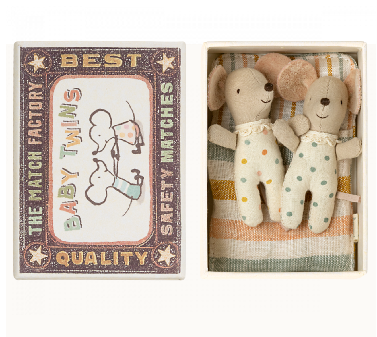 Maileg Twins, Baby mice in matchbox