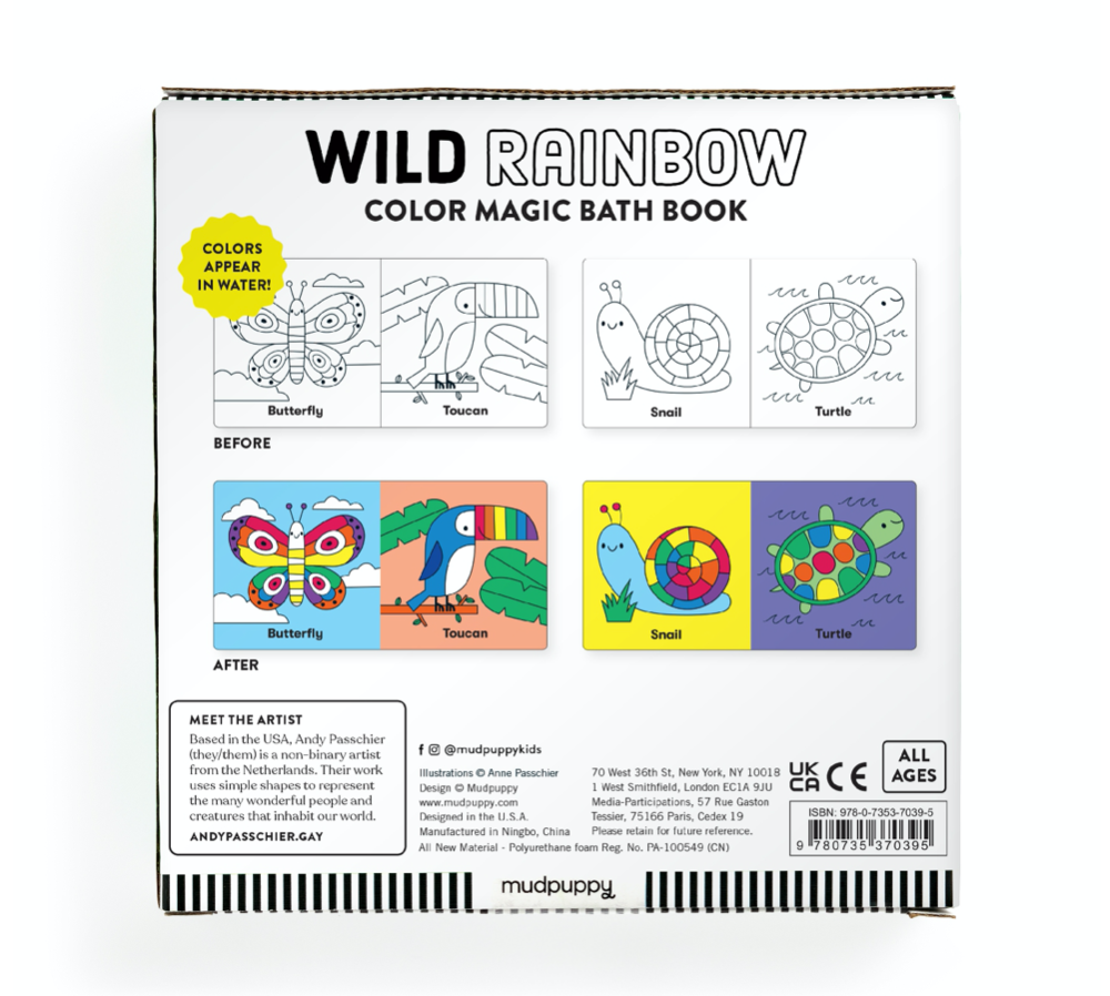 Wild Rainbow Color Magic Bath Book