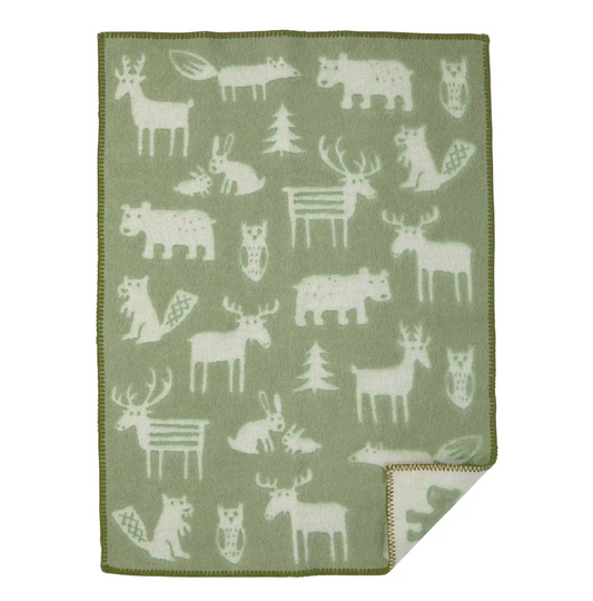 Wool Baby Blanket Forrest By Klippan