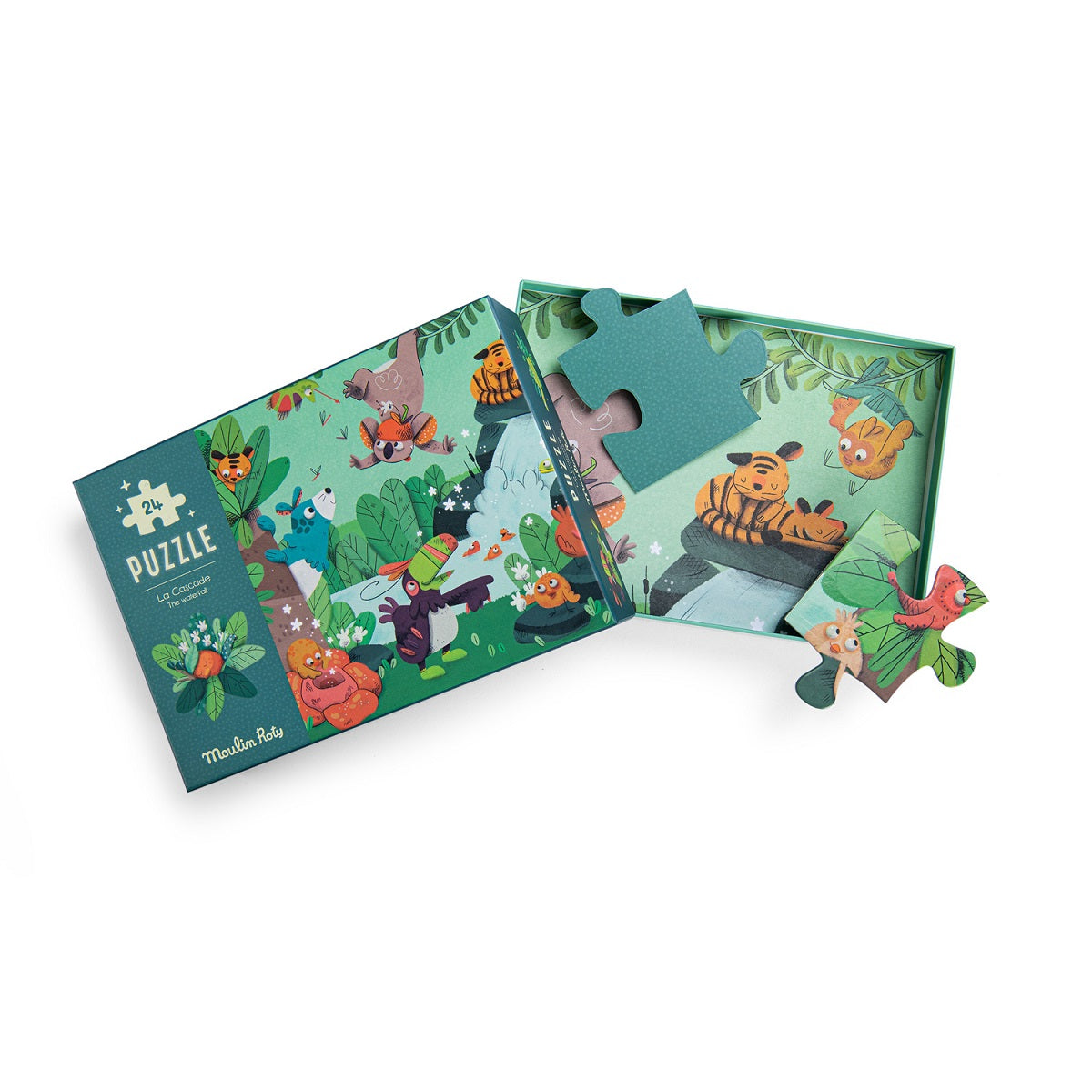 Dans la Jungle - Glow-In-The-Dark Puzzle 24pcs By Moulin Roty – Kazka Toys