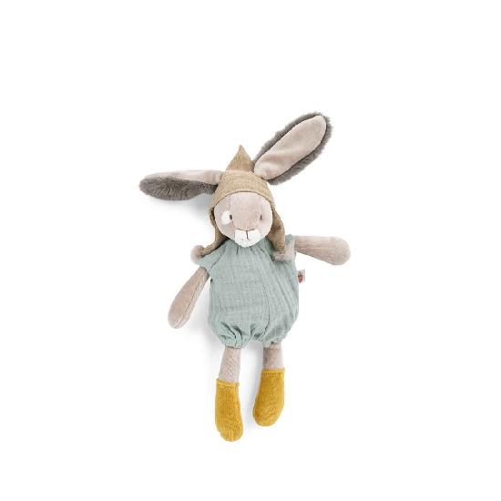 Trois Petits Lapins - Sage Rabbit Little Soft Toy By Moulin Roty