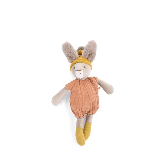 Trois Petits Lapins - Clay Rabbit Little Soft Toy By Moulin Roty