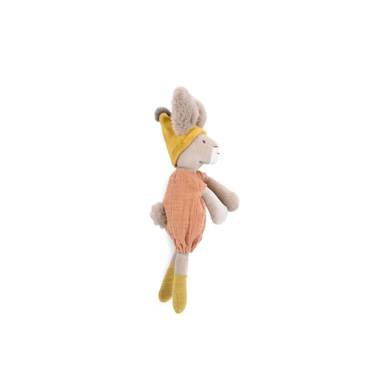 Trois Petits Lapins - Clay Rabbit Little Soft Toy By Moulin Roty