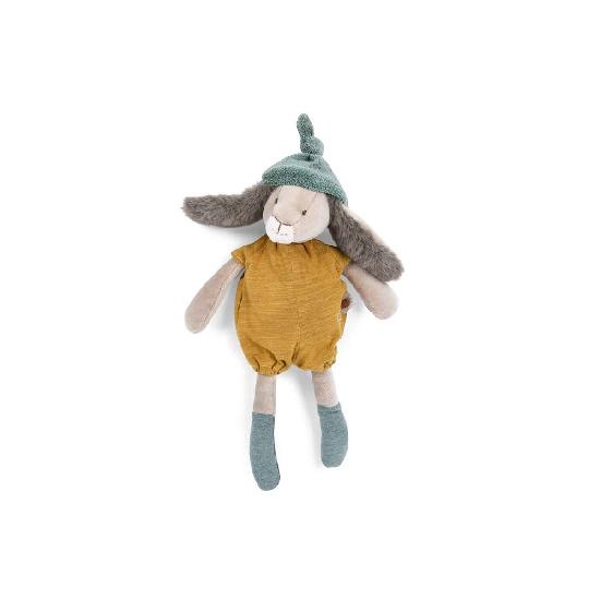 Trois Petits Lapins - Ochre Rabbit Little Soft Toy By Moulin Roty