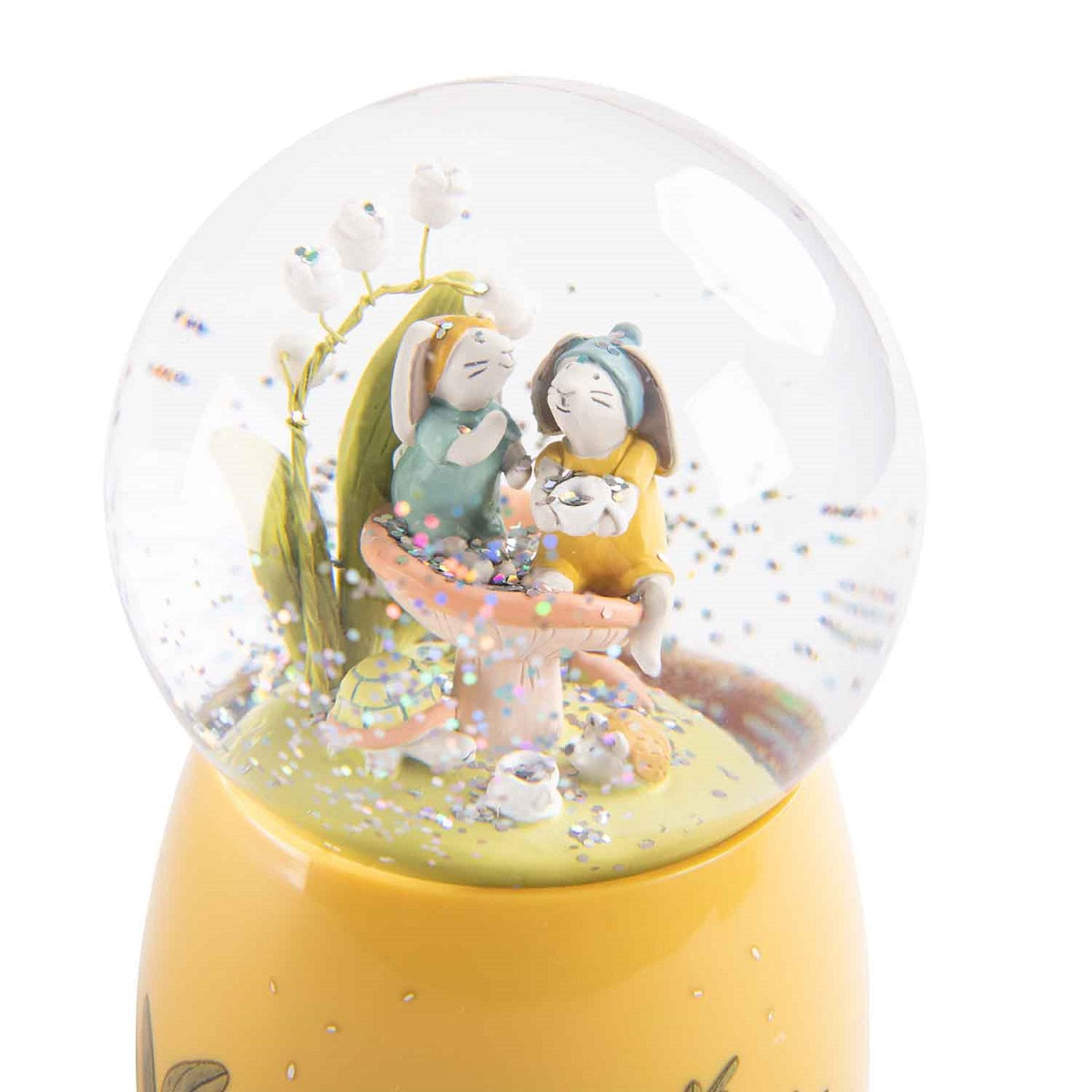 Trois Petits Lapins - Musical Snow Globe By Moulin Roty