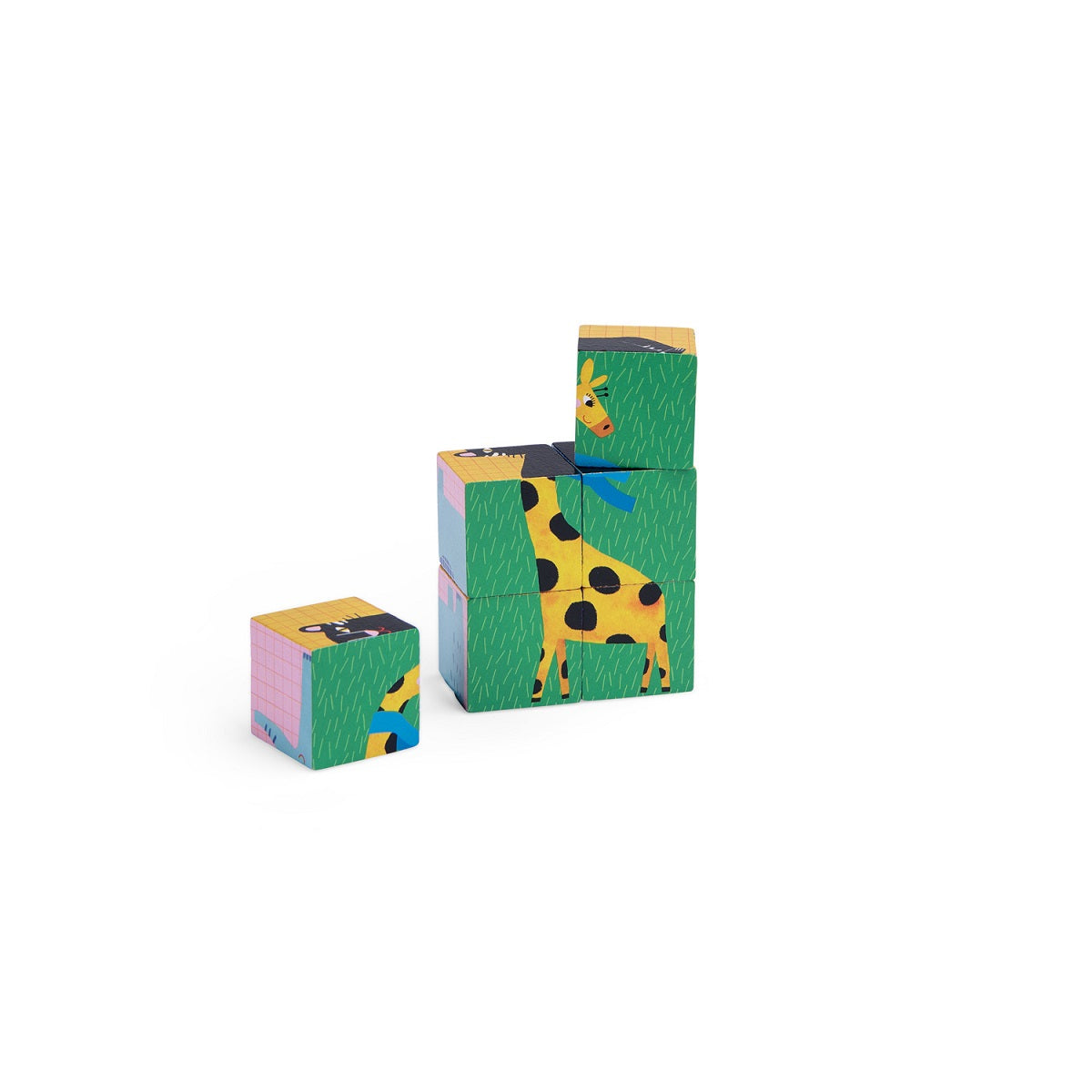 Wooden puzzle cubes by Moulin Roty