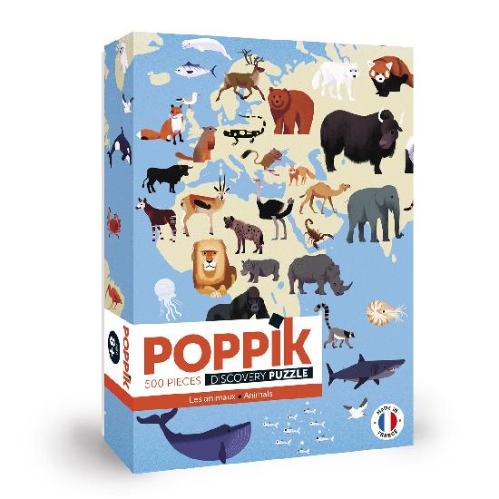 Discovery Puzzle Animals 500pcs  By Olivier Latyk & Poppik