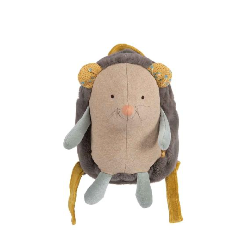 Trois Petits Lapins - Hedgehog Backpack By Moulin Roty