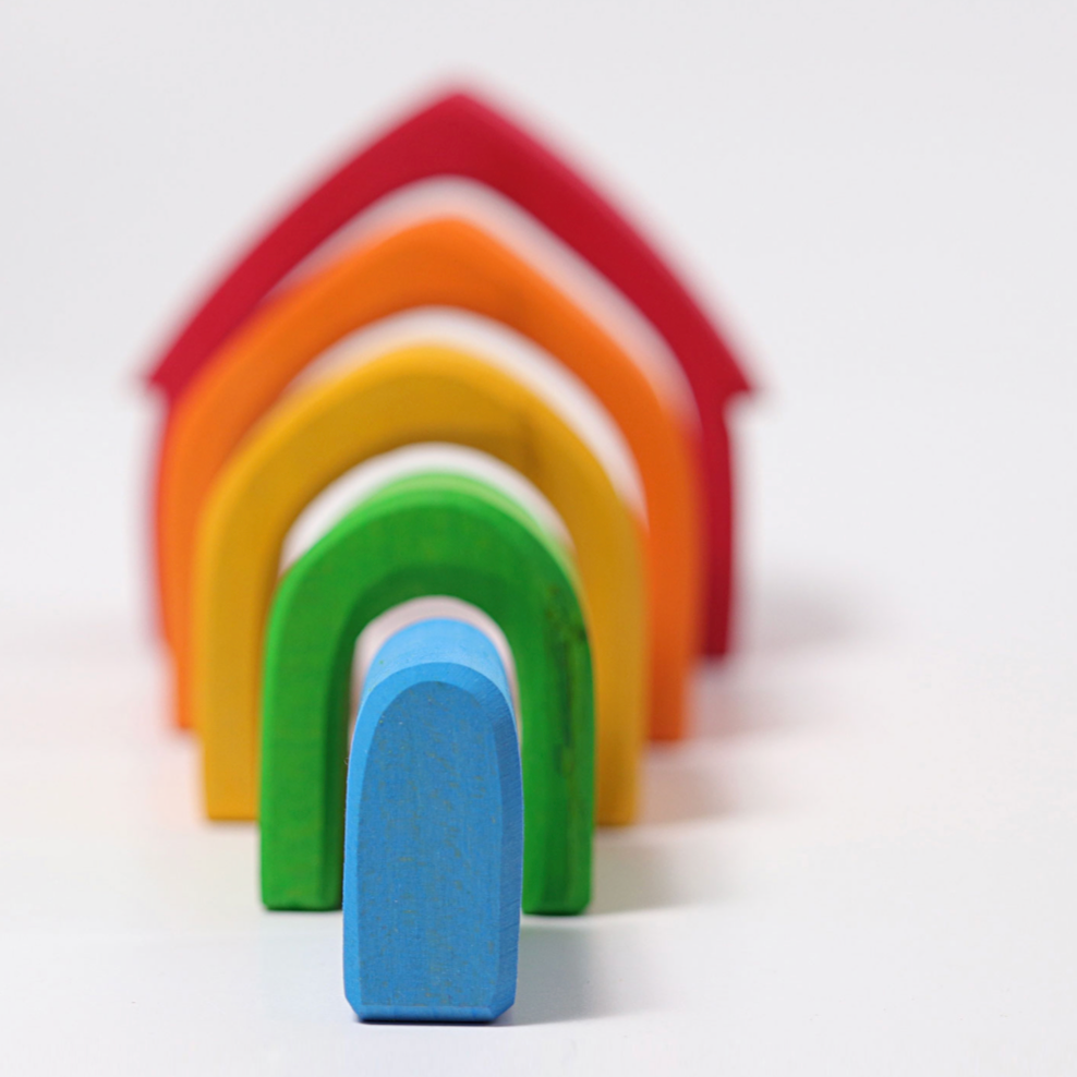 House, multi-coloured (5 pcs) By GRIMM'S