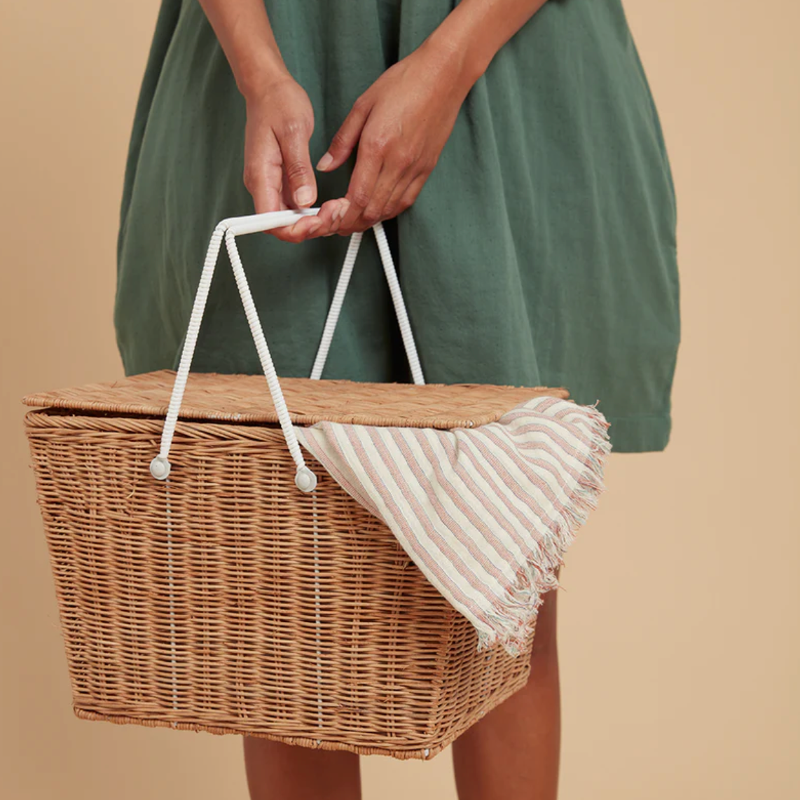 Olli Ella PIKI RATTAN BASKET Natural Large