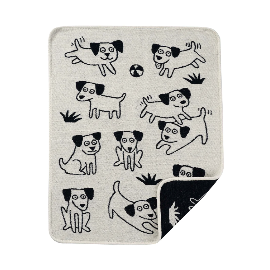 Cotton Baby Blanket Playful Puppies By Klippan