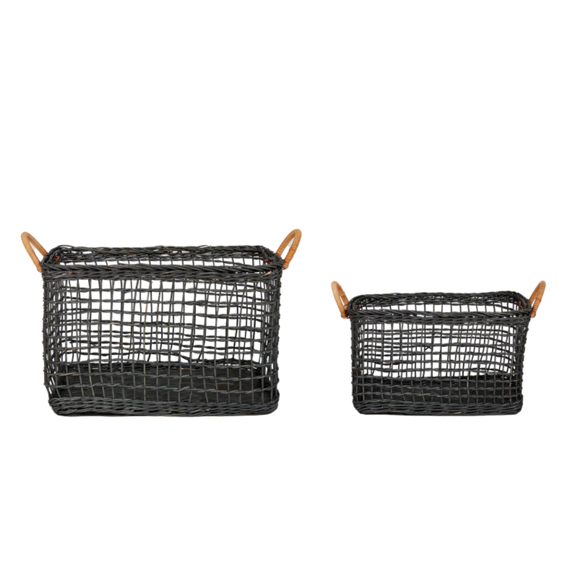 Olli Ella RATTAN CABOUCHE BASKET - Ink