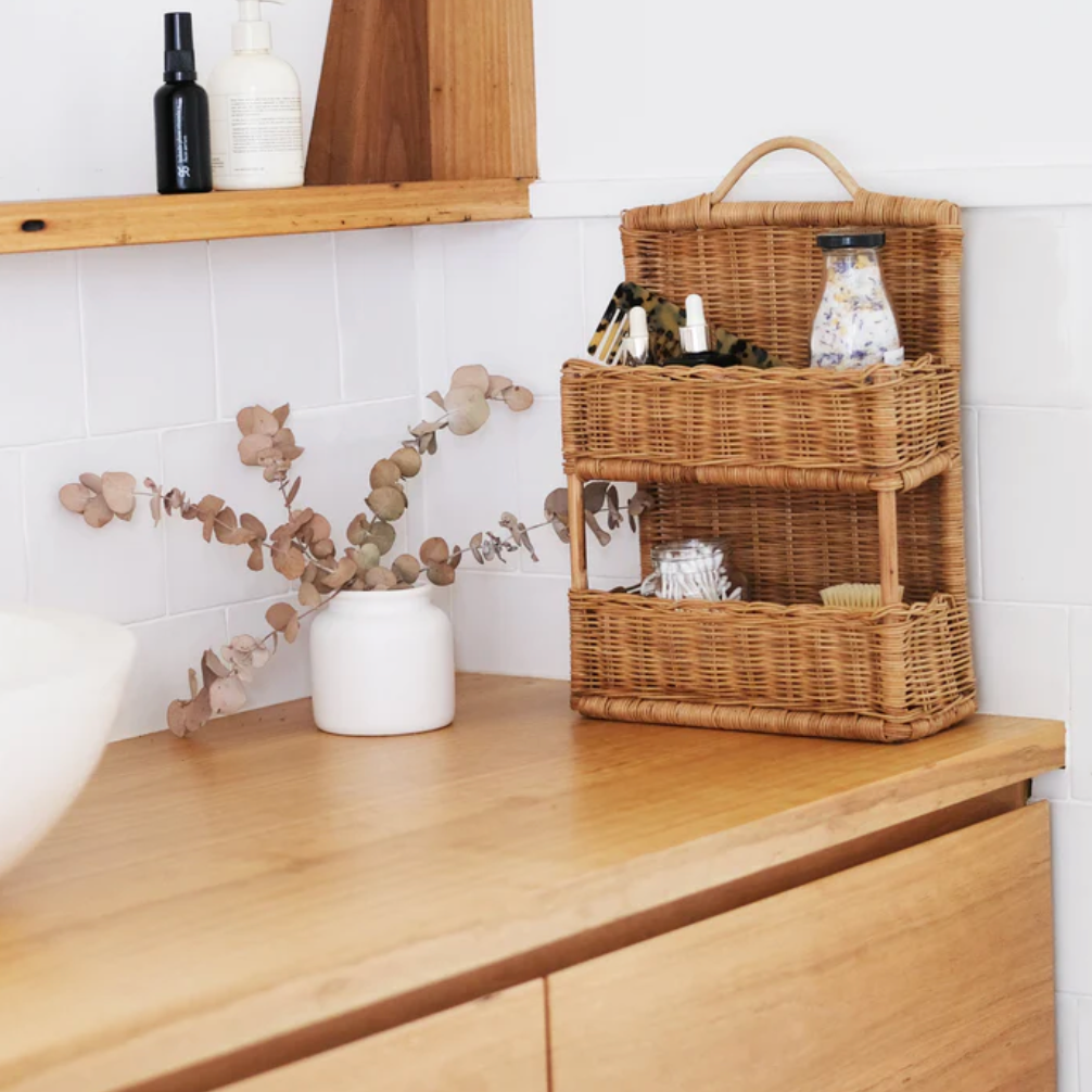 Olli  Ella Rattan Hello Hanging Shelf