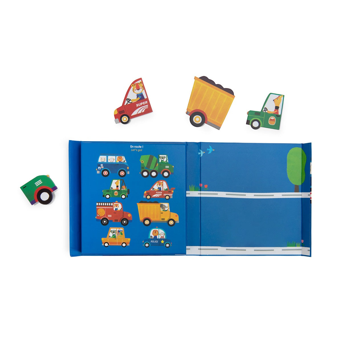 Popipop - Magnetic Game Vehicles By Moulin Roty