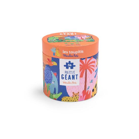 Animal Oasis Giant Puzzle 36 pcs By Moulin Roty