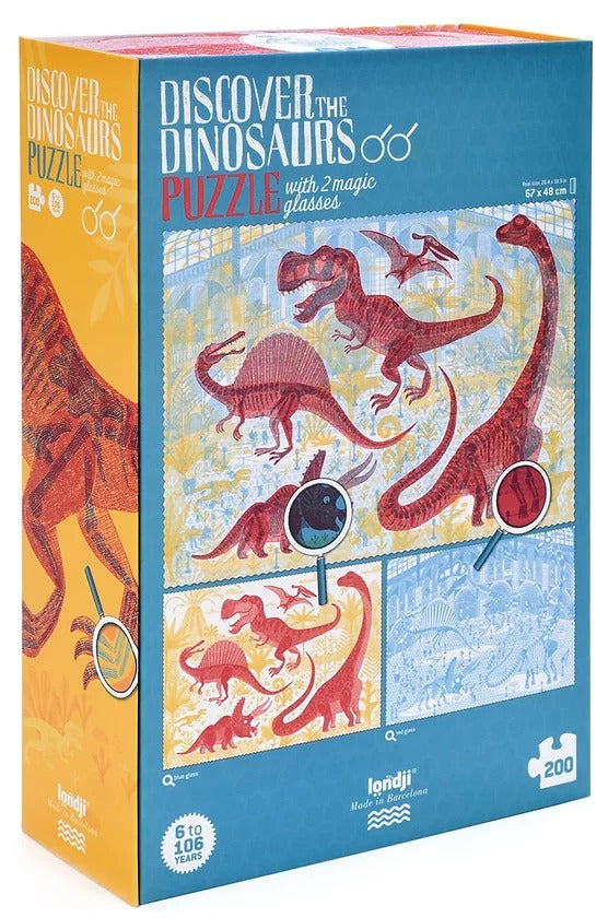 Puzzle - Discover the Dinosaurs By Londji & Sebastià Serra