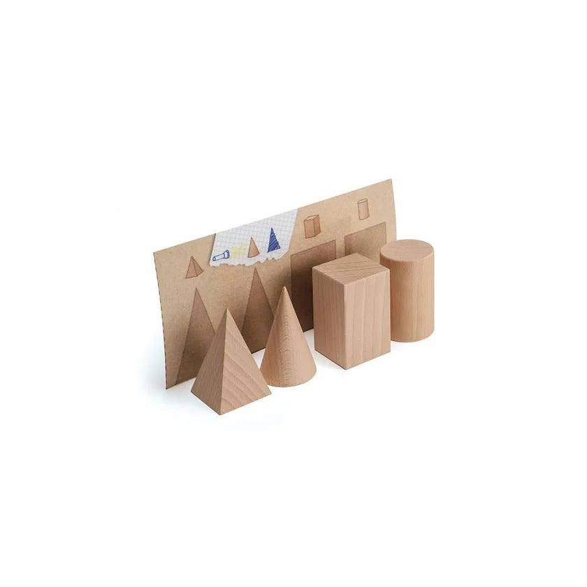 Wood - Geometrical Shapes Set Game By Erzi