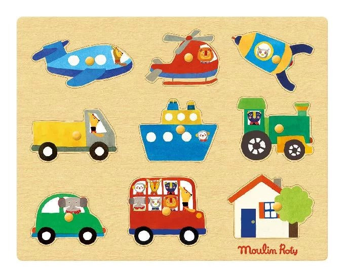 Popipop - transport puzzle By Moulin Roty