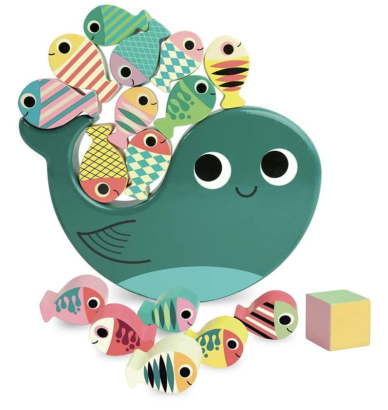 Ingela P. Arrhenius - Stacking Equilibrist Balancing game whale by VILAC
