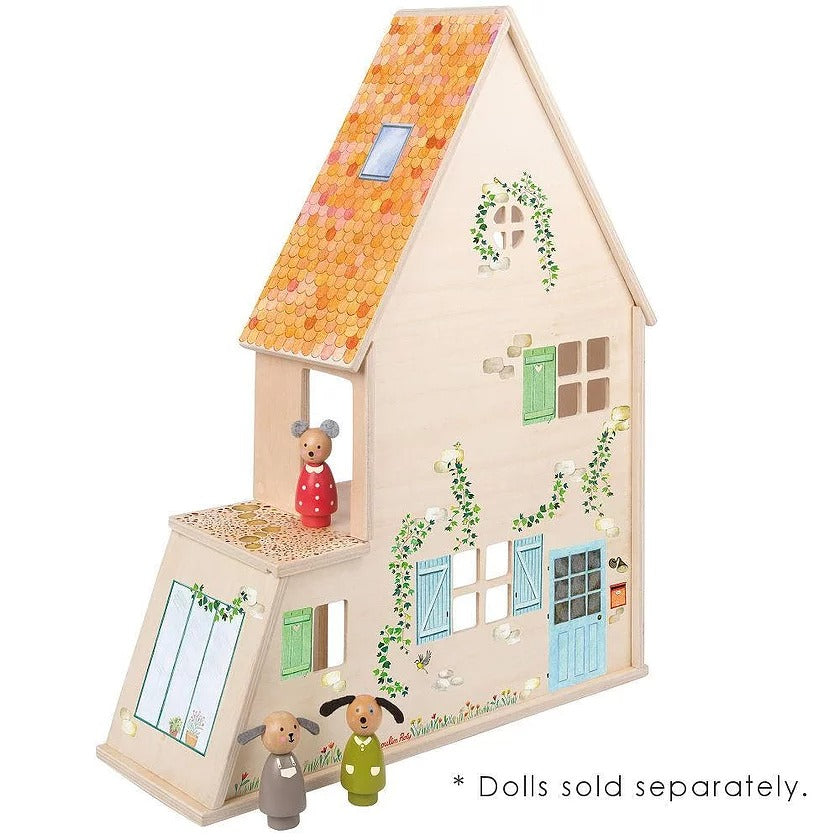 Doll House with Furniture by Moulin Roty