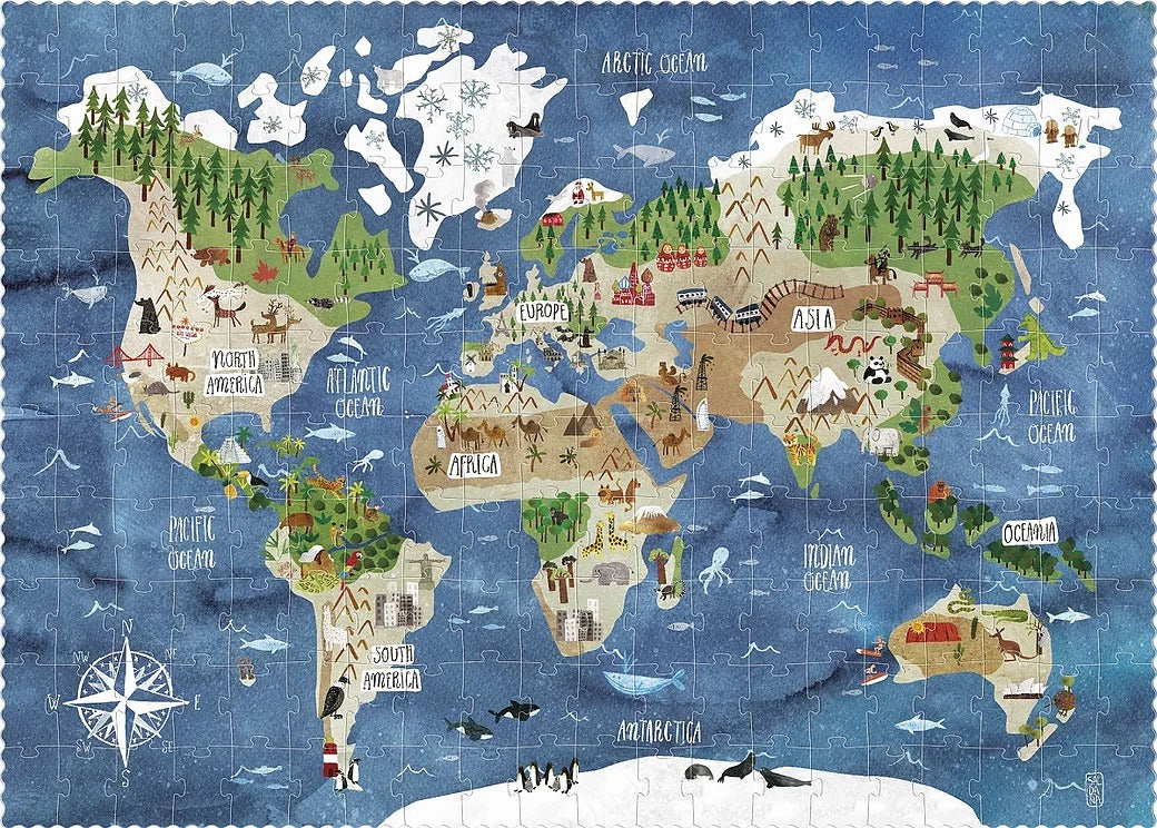Discover the World Puzzle By Londji & Carmen Saldaña