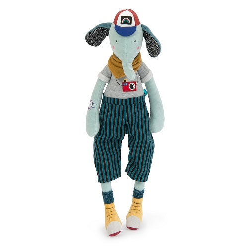 Broc' & Rolls - Pablo the Elephant Soft Toy By Julie Daleyden & Moulin Roty
