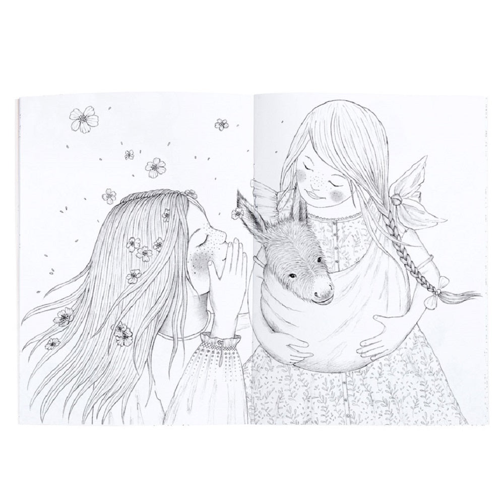 Les Rosalies - Colouring Book By Moulin Roty & Cecile Blindermann