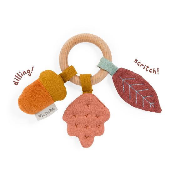 Oak Tree Ring Rattle by Moulin Roty