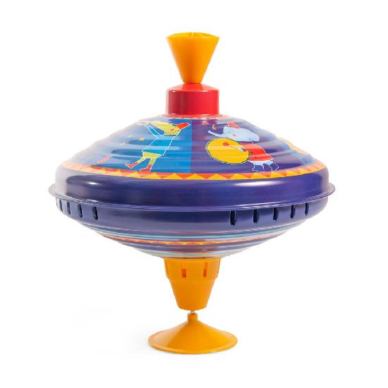 Jouets Metal - Fanfare Spinning Top, Large By Moulin Roty