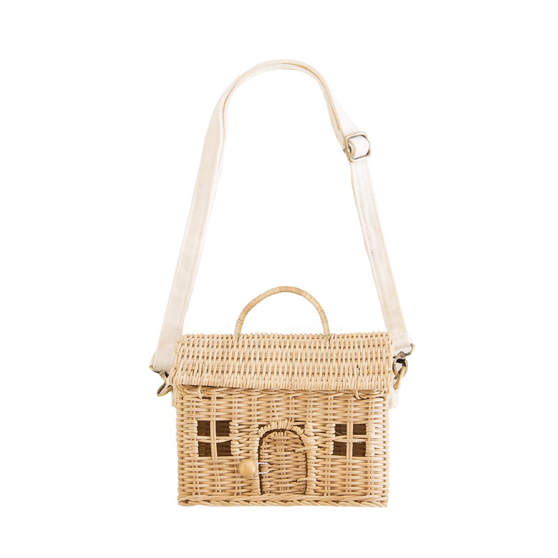 Olli Ella Rattan Casa Bag Straw