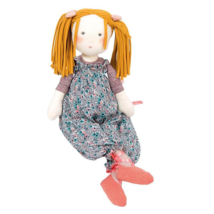 Les Rosalies - Violette Rag Doll (45cm) By Moulin Roty & Cécile Blindermann