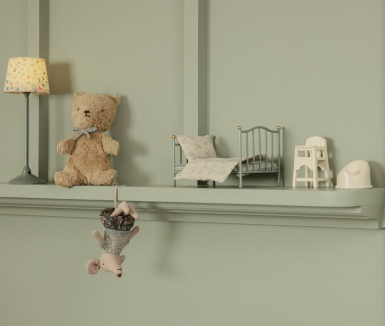 Maileg - High chair, Mouse - Off white