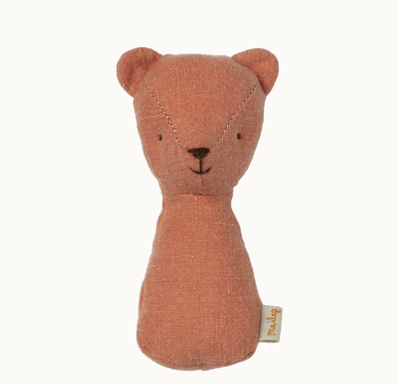 Maileg Teddy rattle - Dusty Coral