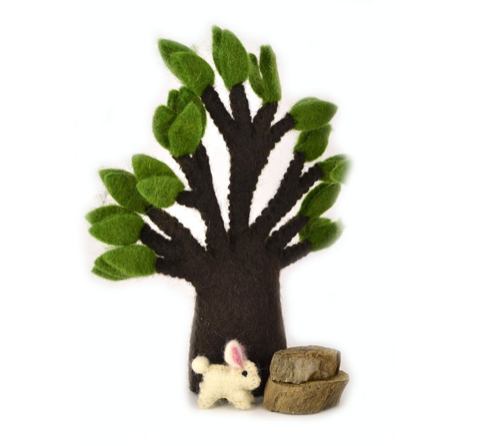 Mini Bunnies Felted Wool By Papoose