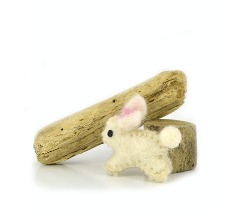 Mini Bunnies Felted Wool By Papoose