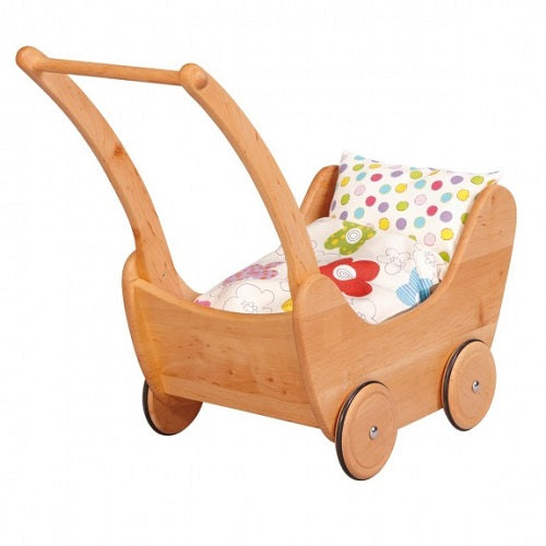 Doll - Wooden Pram, Large By Gluckskafer