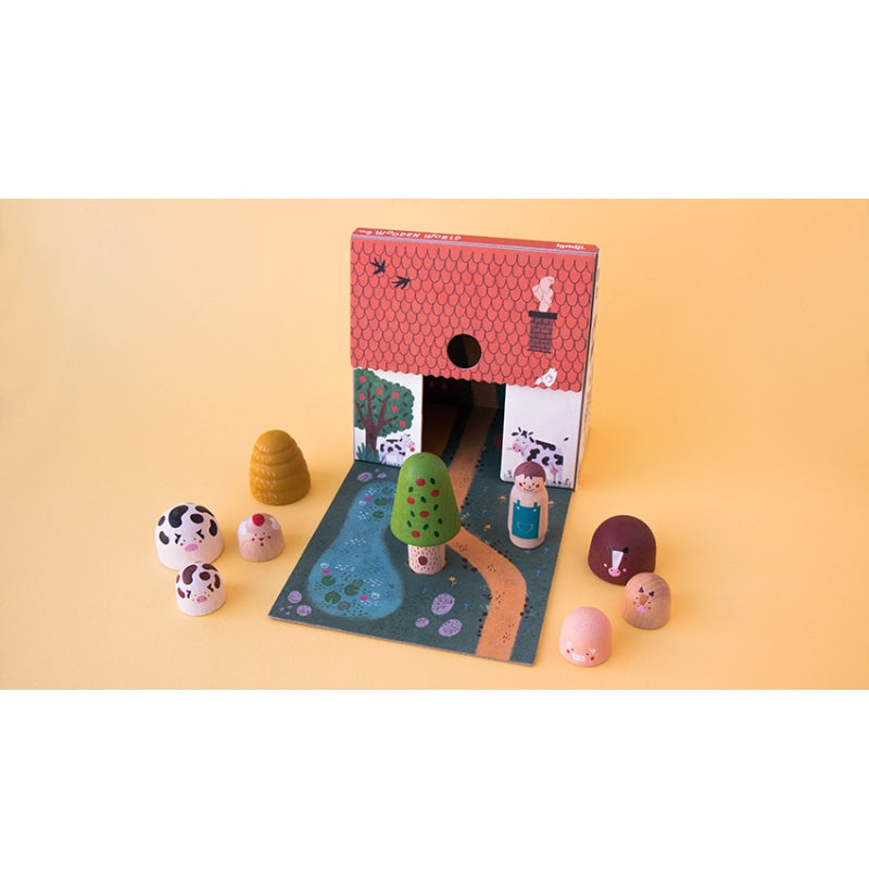 Wooden Toy - My Wooden World Farm By Londji