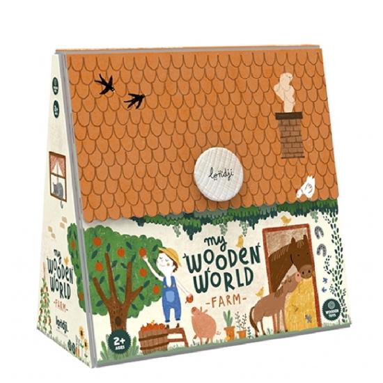 Wooden Toy - My Wooden World Farm By Londji