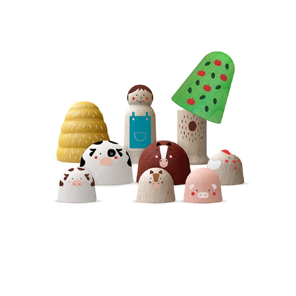 Wooden Toy - My Wooden World Farm By Londji