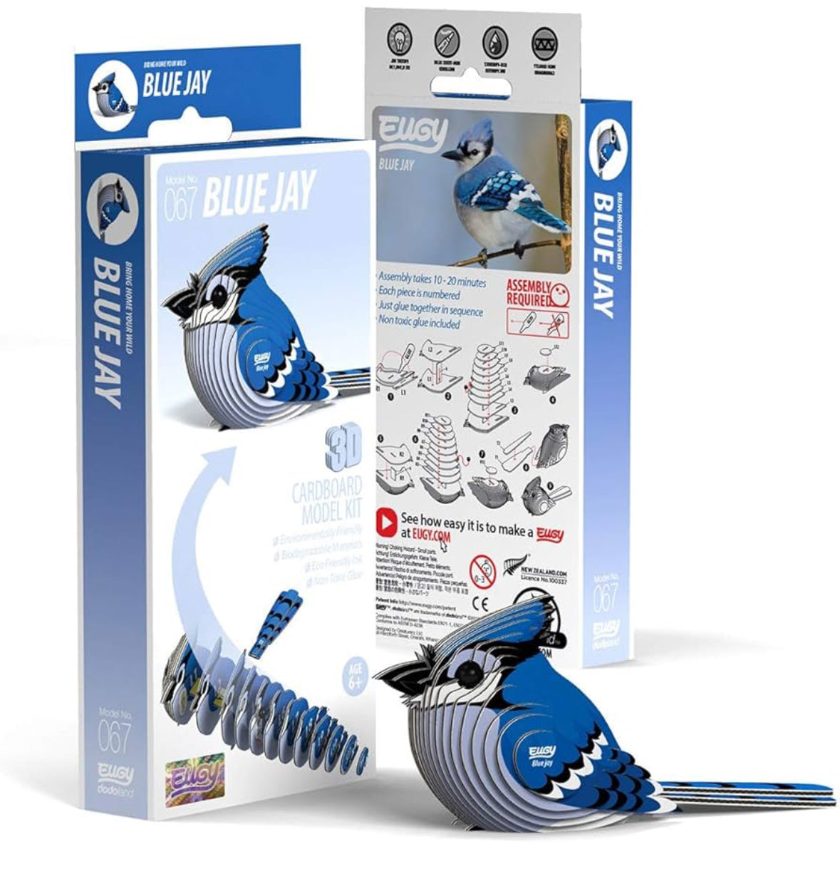 Eugy 3D Puzzle Blue Jay