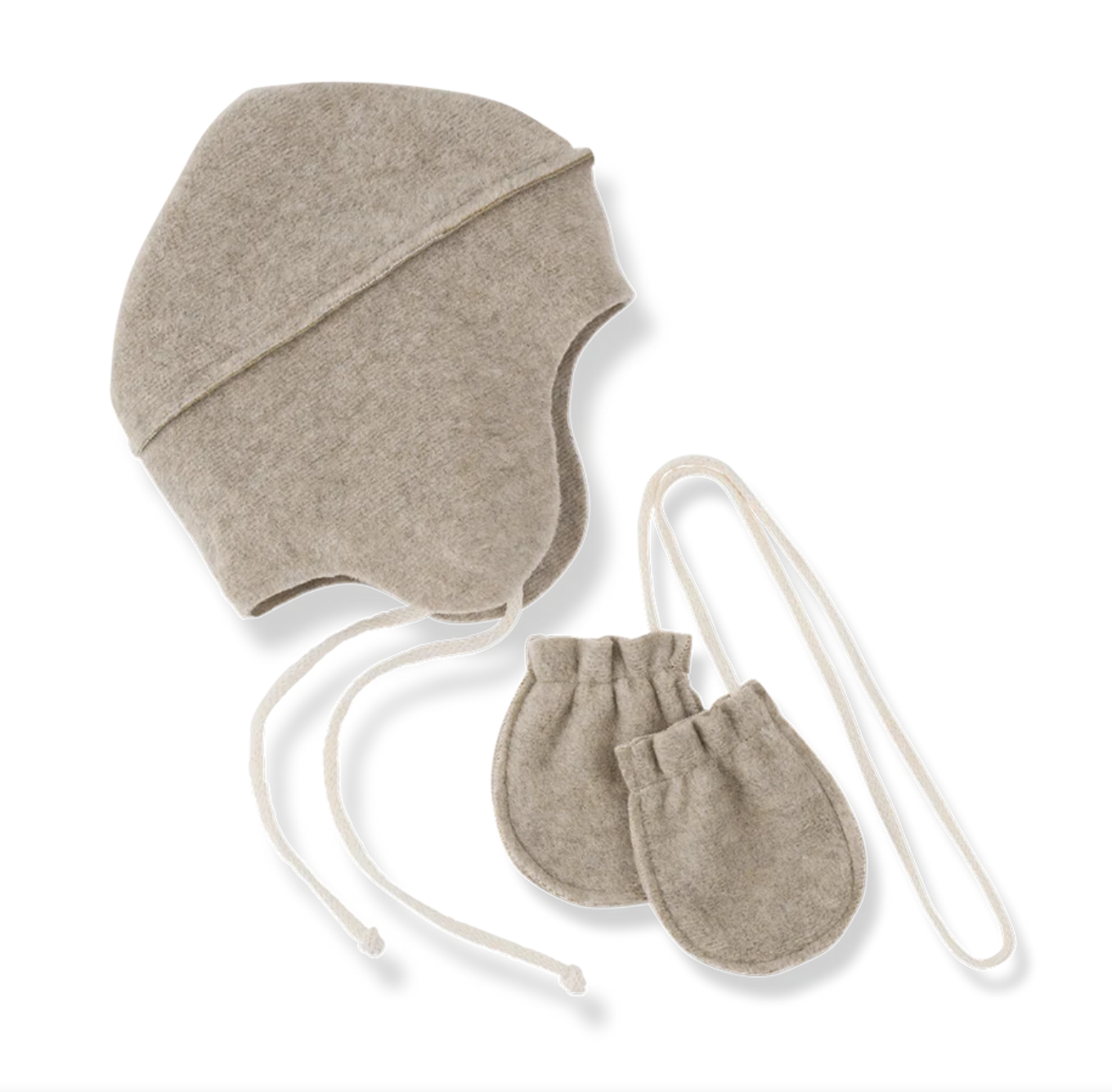 1+ In The Family ALBI  Beanie & Mittens Beige