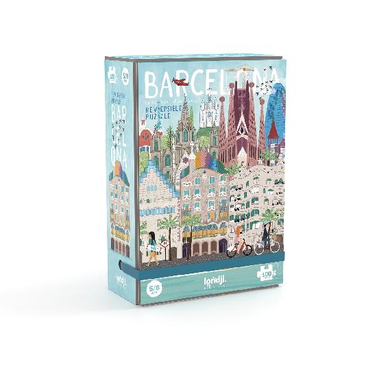 Puzzle - Barcelona Skyline Reversible  By Londji