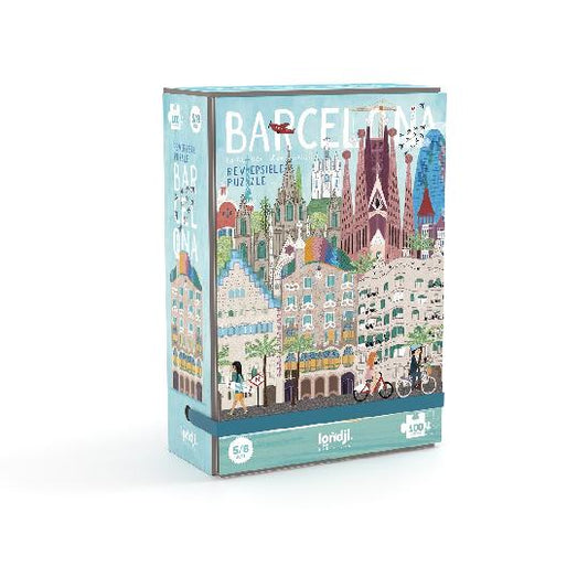 Puzzle - Barcelona Skyline Reversible  By Londji