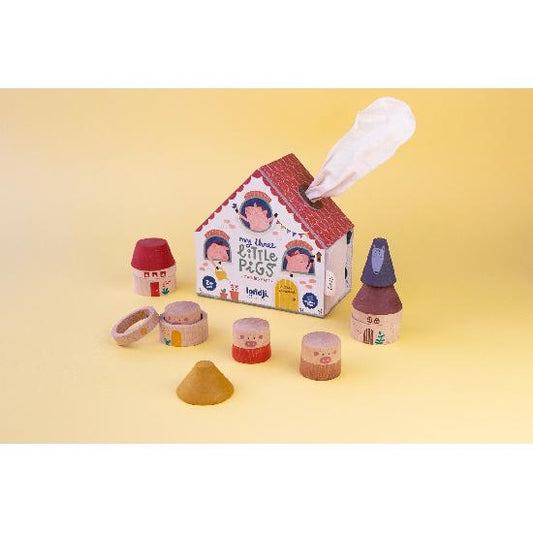 Wooden Toy - My Three Little Pigs By Londji