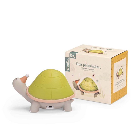 Trois Petits Lapins - Turtle Night Light USB by Moulin Roty